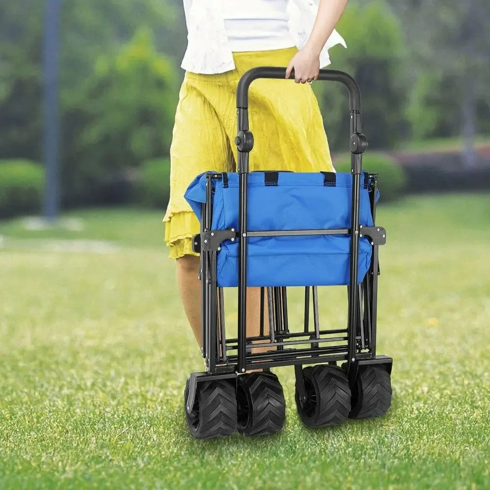 262L Collapsible Garden Cart With Removable Canopy 115Kg
