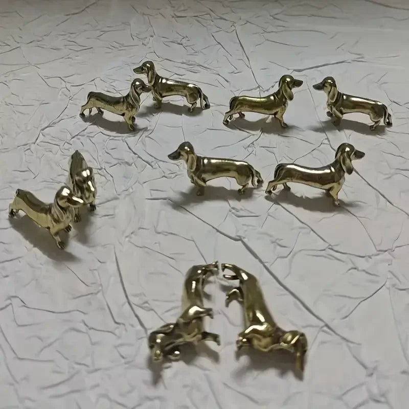 Brass Dachshund Statue Ornament Study Decoration Goddess Witchcraft Alien Figure Buddha Light Ganesha Nezha