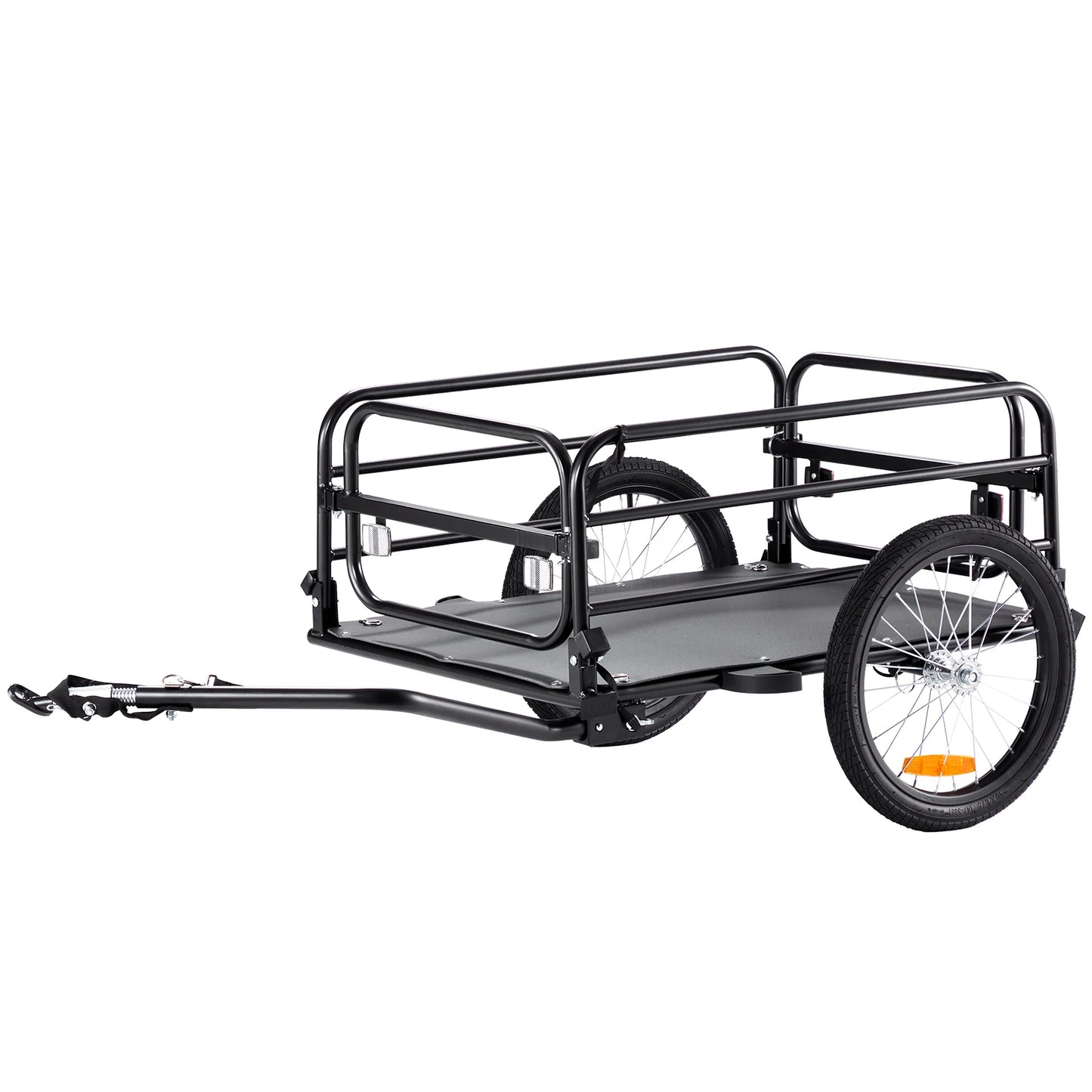 SucceBuy Bike Cargo Trailer 160 Lbs Foldable 16 Inch Wheels