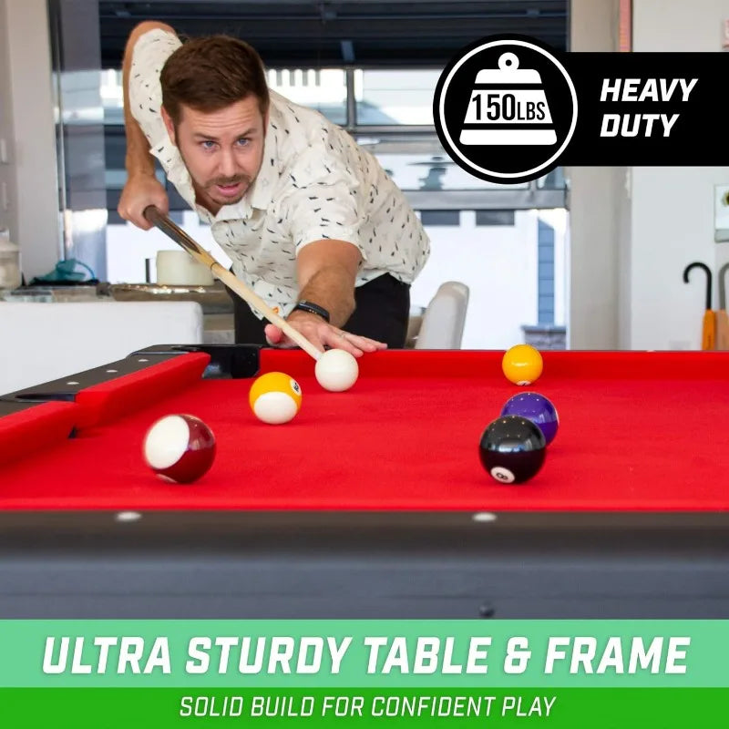 GoSports Portable Billiards Table 6 7 8 Feet With Full Set