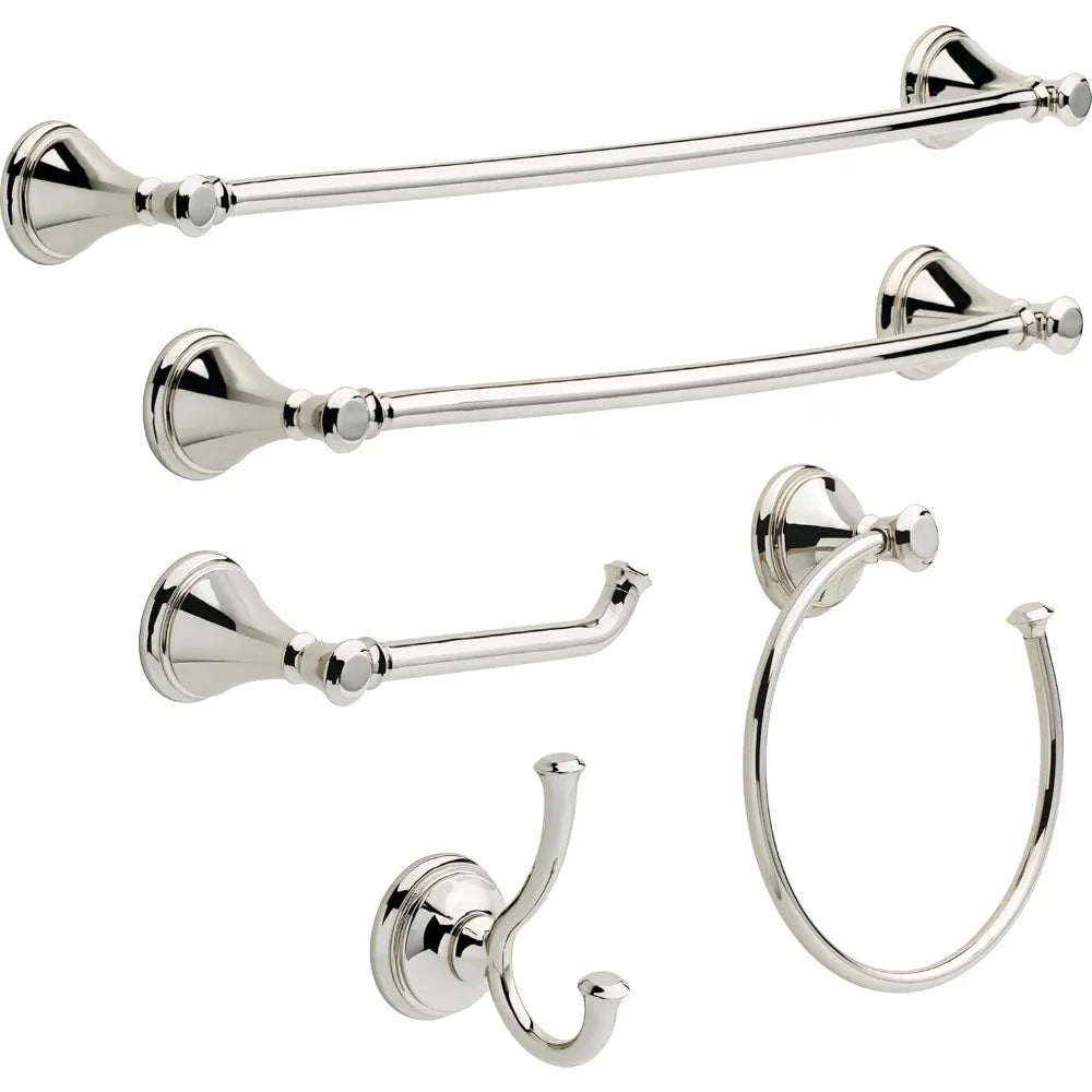Bathroom Style Polished Nickel Towel Ring For Modern Baths