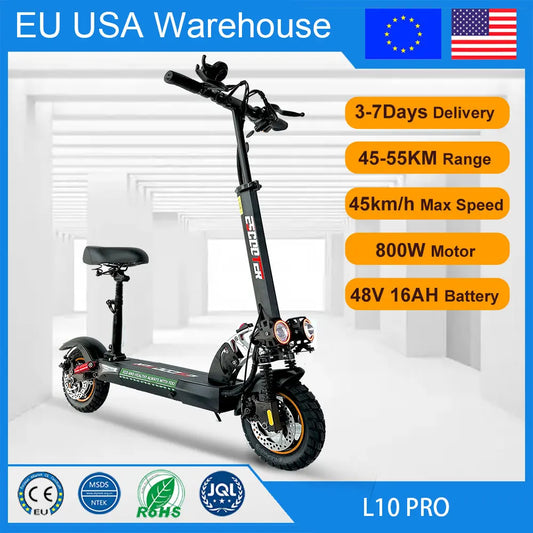 Emanba 800W Electric Kick Scooter 10Inch Off Road 45 55 km