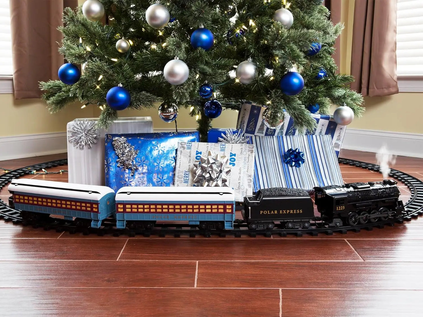 Polar Express Battery Operated Toy Train Set With Bluetooth Sounds And Track