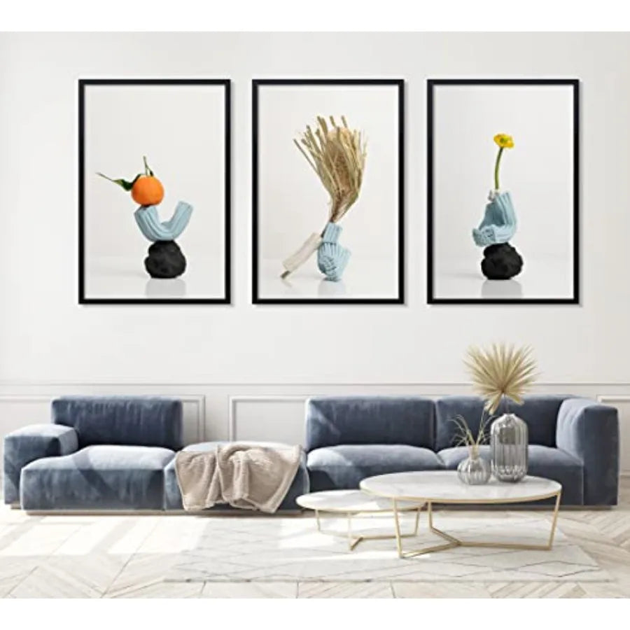 24x36 Poster Frame 3 Pack Black Picture Frame for Wall Mounting