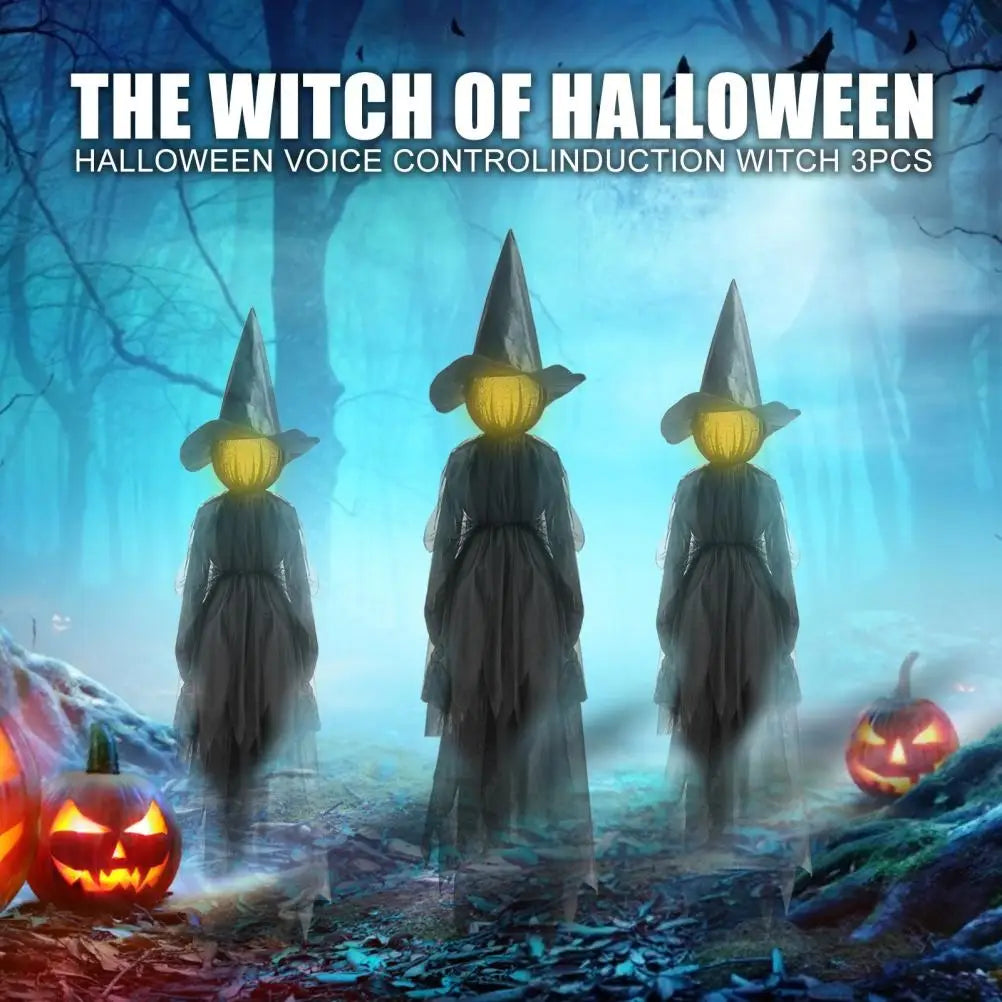 Halloween Scream Witch Outdoor Waterproof LED Lights