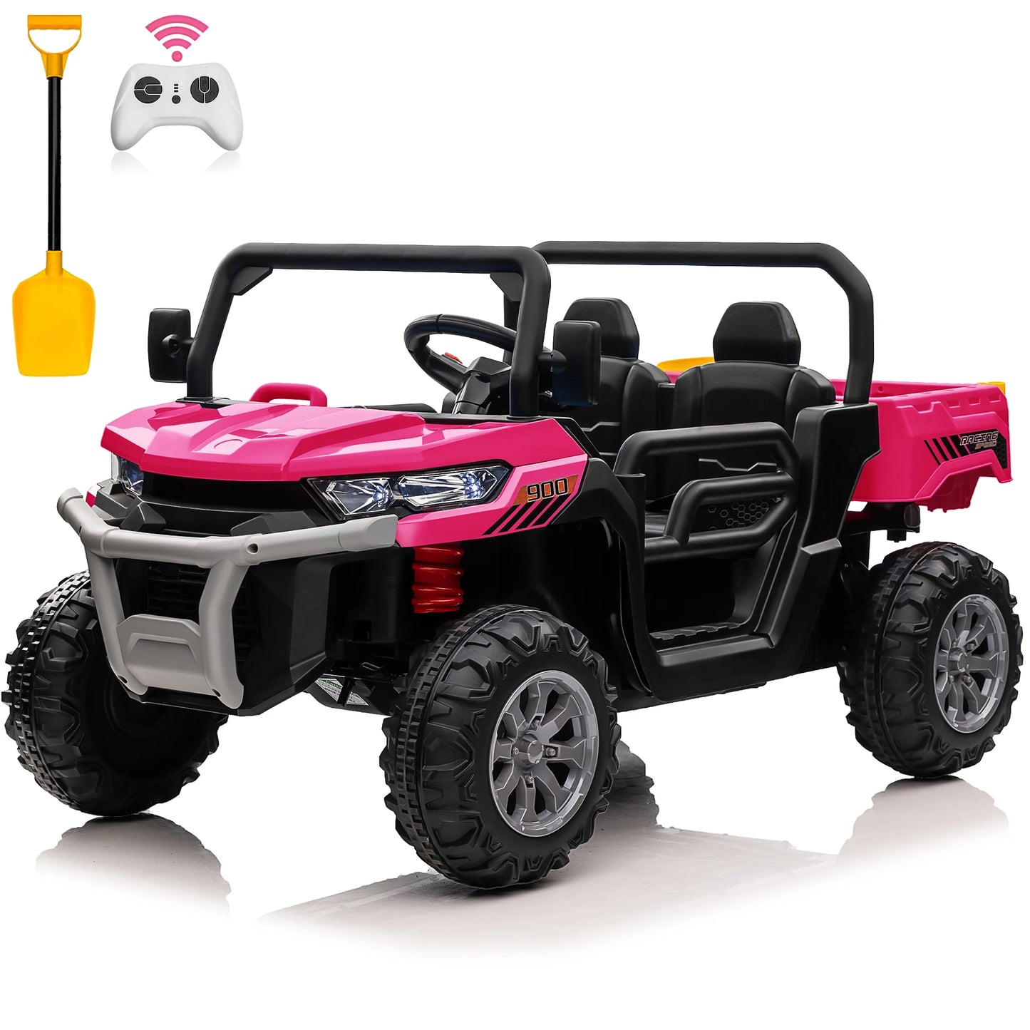 24V Ride On Dump Truck 2 Seater Kids UTV Electric Car Remote