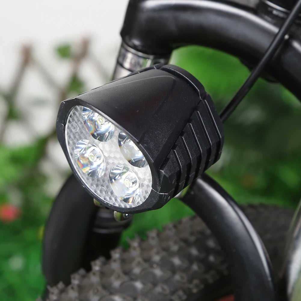 Electric Bicycle Light With Horn 48V LED Front Easy Install
