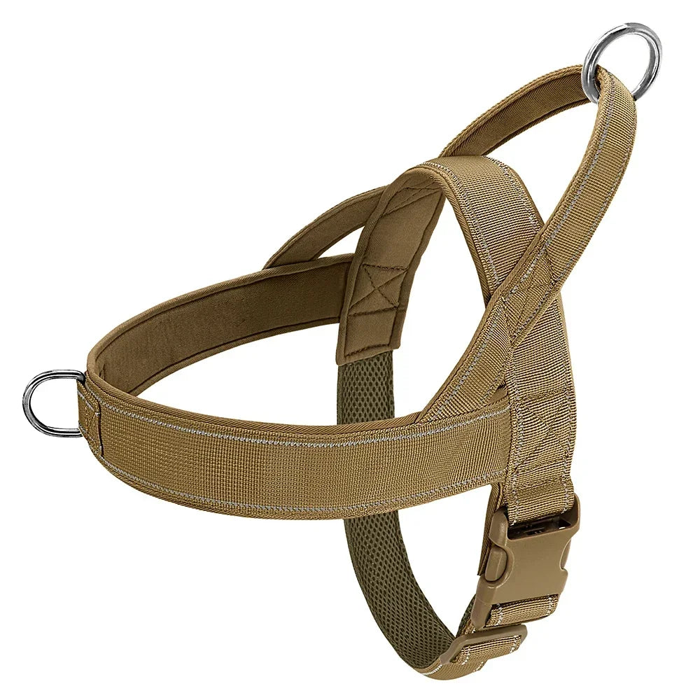 Nylon Durable No Pull Dog Harness With Handle Reflective