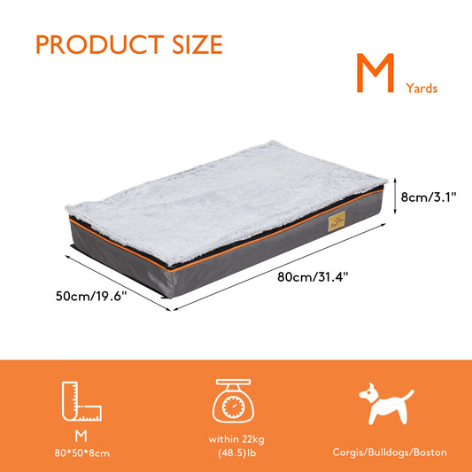 Large Orthopedic Dog Bed With Padded Foam Cushion Washable