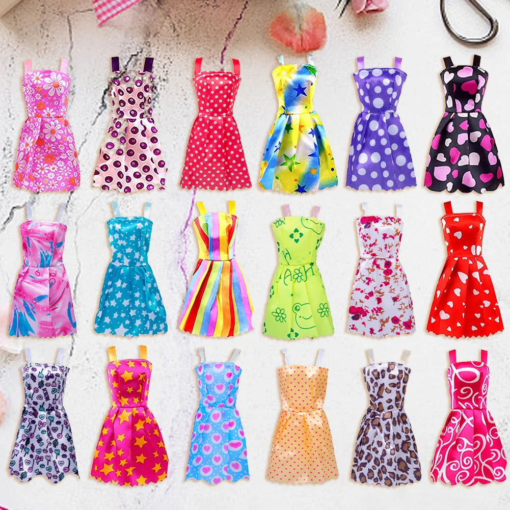 32 Pcs Doll Clothes Set Fairy Collection Dress Up For Girls