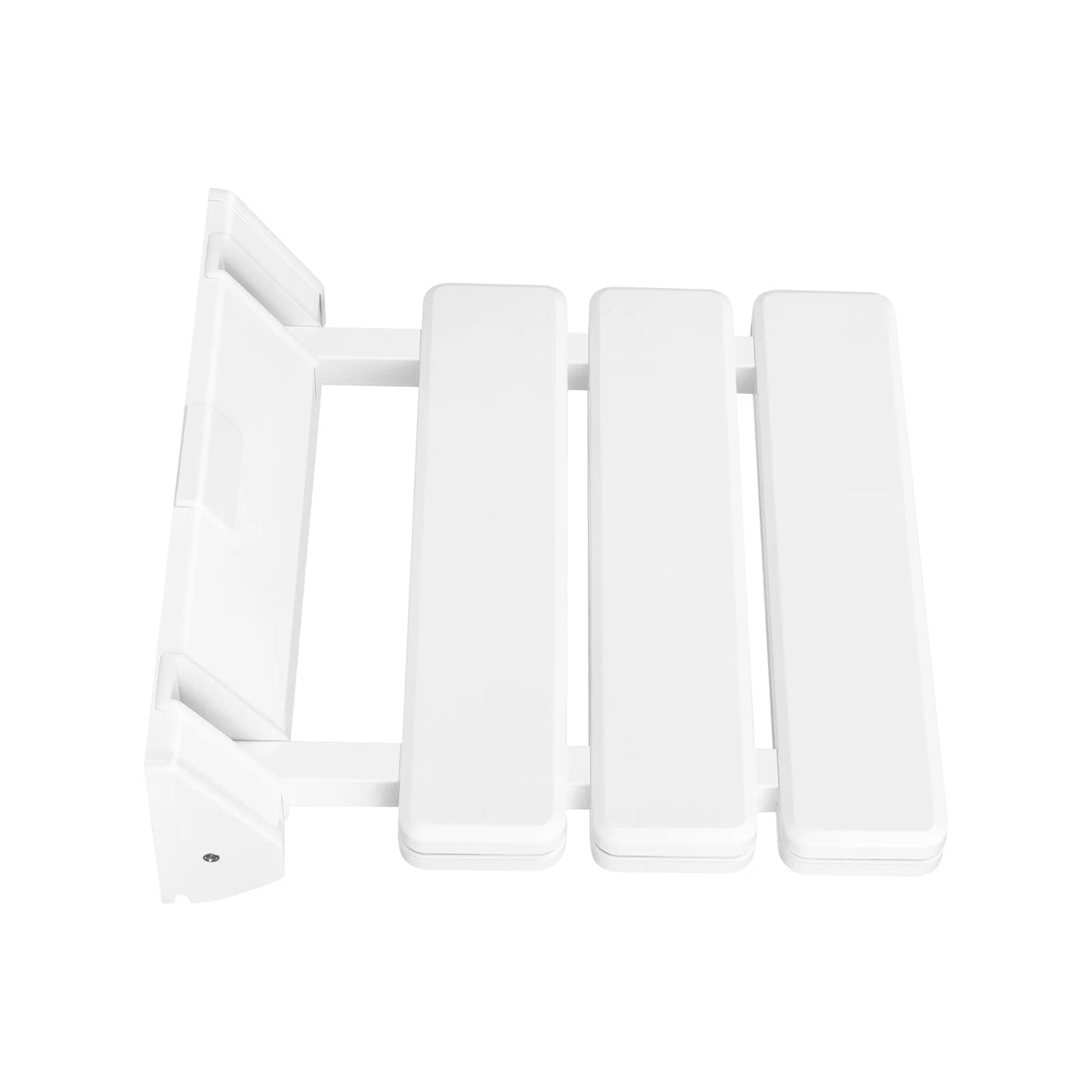 Wall Mounted Folding Shower Seat Non Slip White Stool
