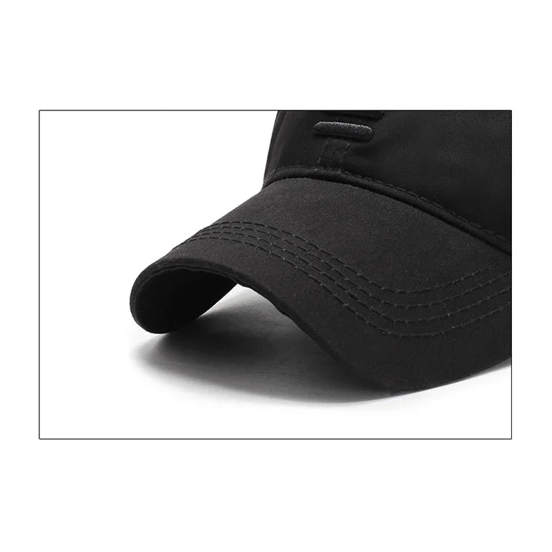Unisex Cotton Snapback Baseball Cap Four Colors Casual Outdoor Dad Hat