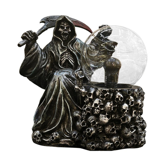 Halloween Light Up Ghost Fortune Teller Touch Sensing Grim Reaper Decor Haunted House Decoration