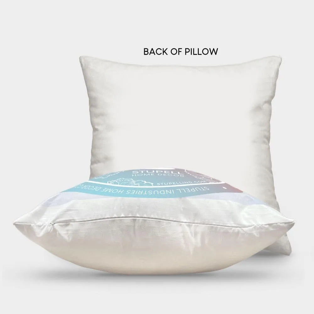 Aquatic Sea Life Shells Design Throw Pillow Set of 4 18 x 18 Blue