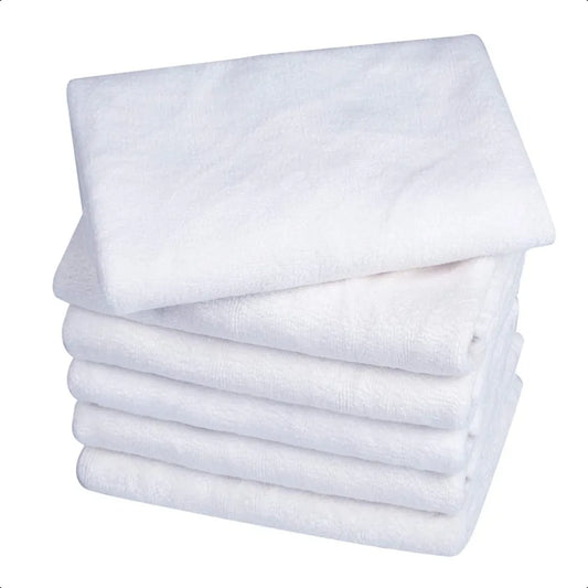 KLNYOO Ultra Soft Facial Cloths 12x12 Washcloths 6 Pack