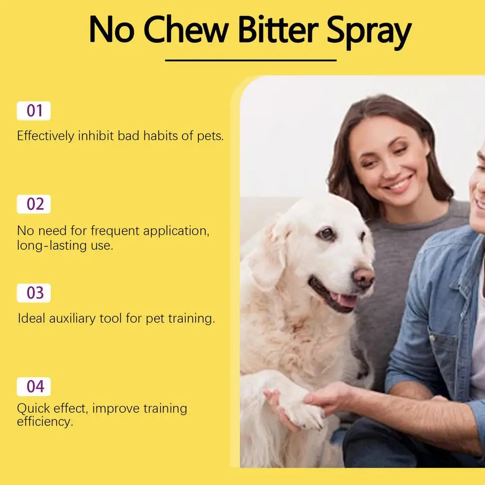 Anti Chew Spray For Dogs And Cats Stop Barking Licking Bitter Training Spray