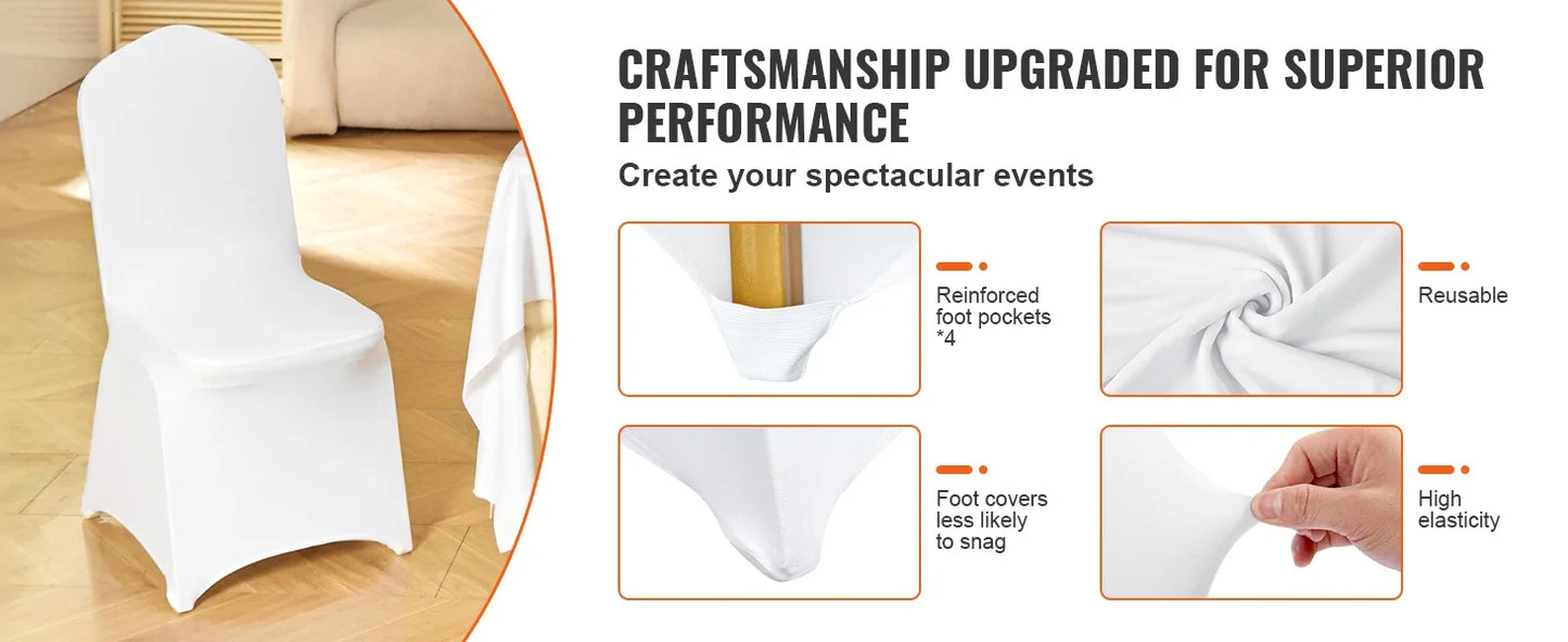 VEVOR Stretch Spandex Chair Covers Removable Slipcovers