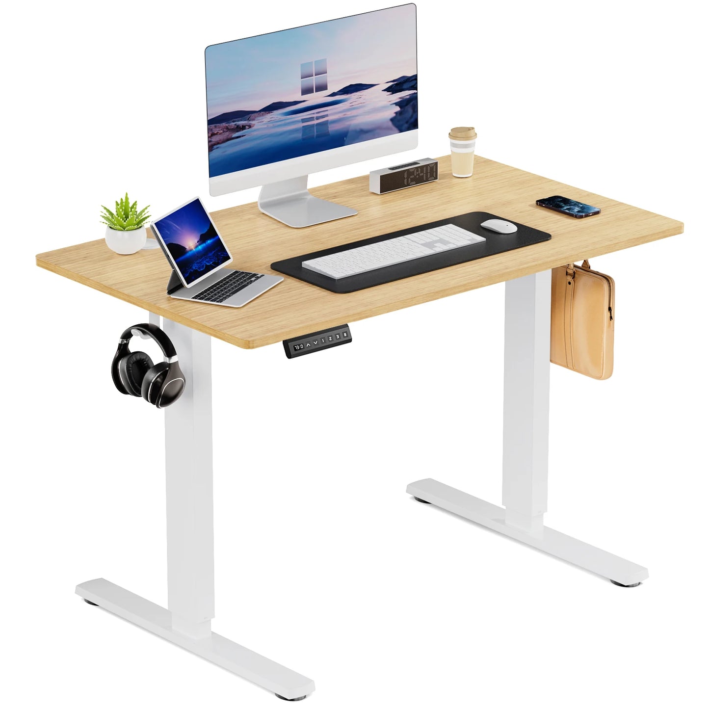 JHK Electric Standing Desk 40x24 Inch Height Adjustable