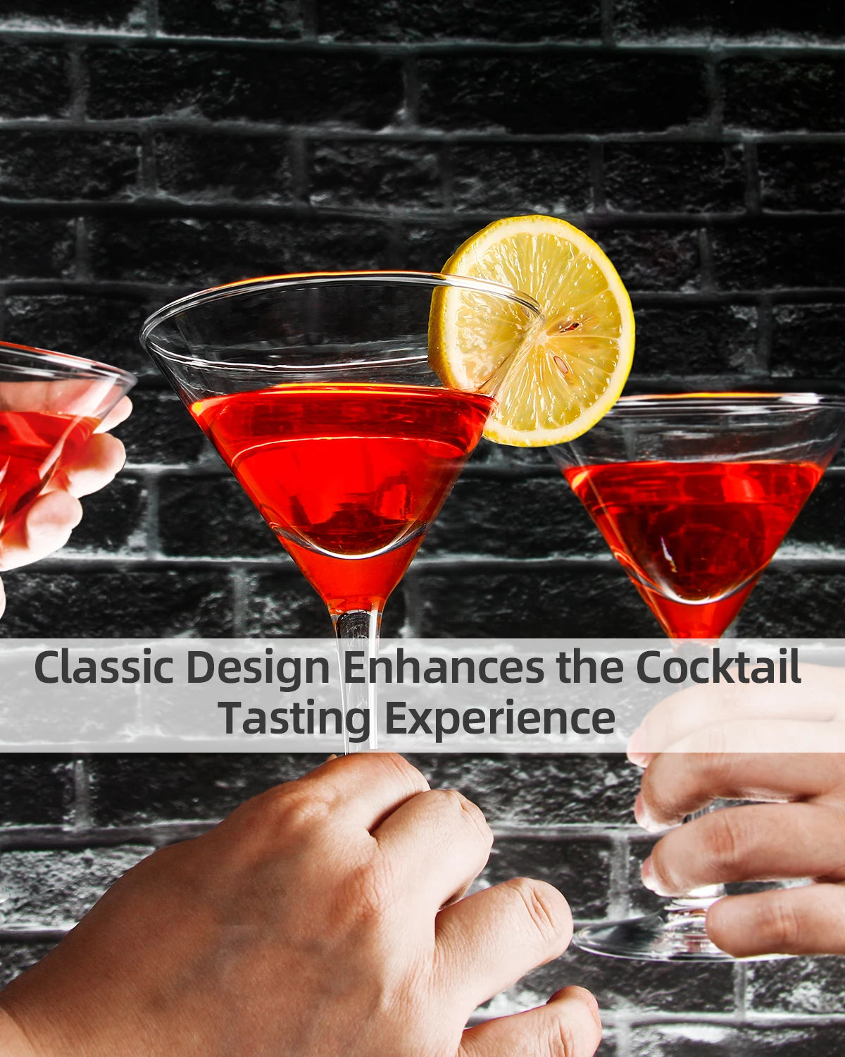 Six Ounce Cocktail Glasses Shatterproof Dishwasher Safe