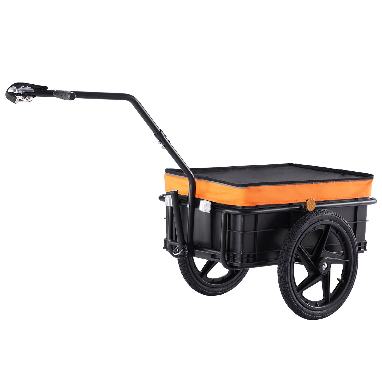 SucceBuy 88Lbs Bike Cargo Trailer Foldable With 16in Wheels