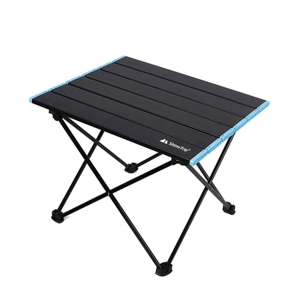 Portable Foldable Ultralight Aluminium Camping Table For 4, Outdoor Picnic Hiking Laptop Desk