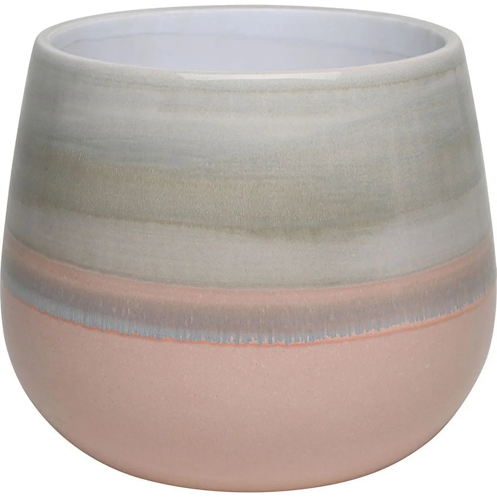 Ceramic Planter With Drainage Holes 10 Inch For Indoor Outdoor Plants