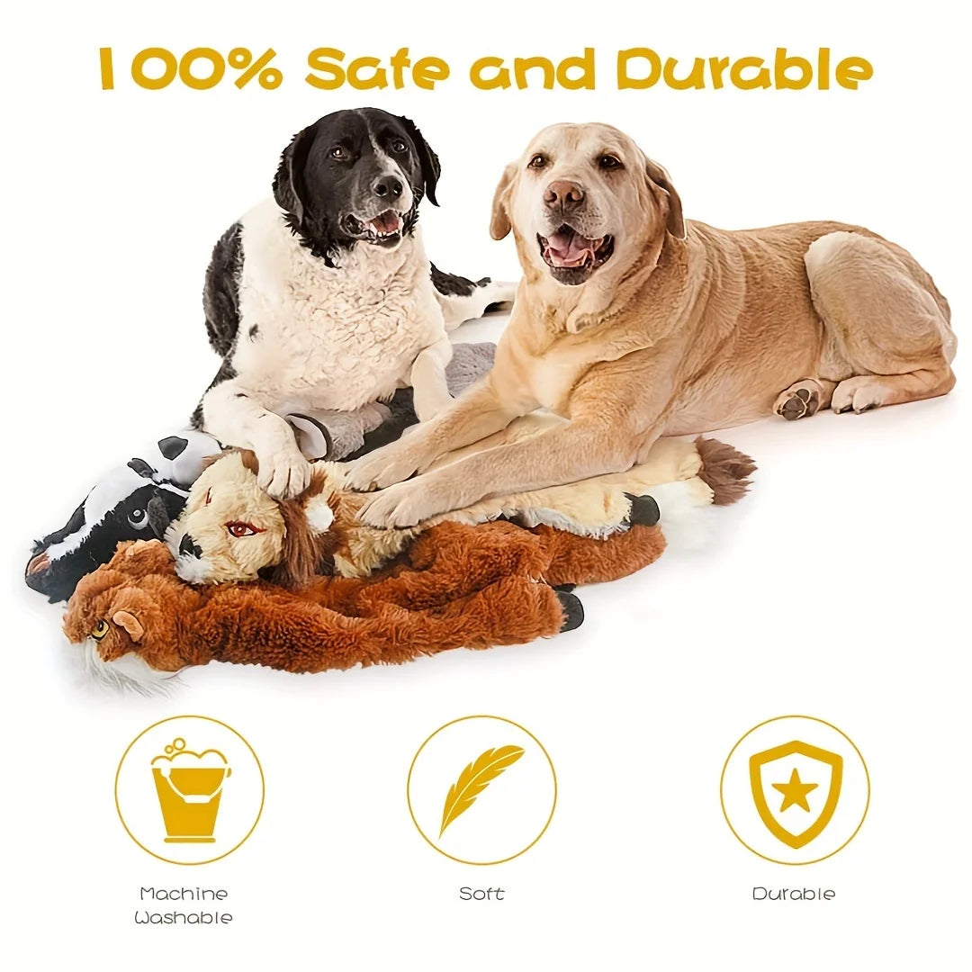 Squeaky Plush Dog Toy Chew For Small To Large Breeds