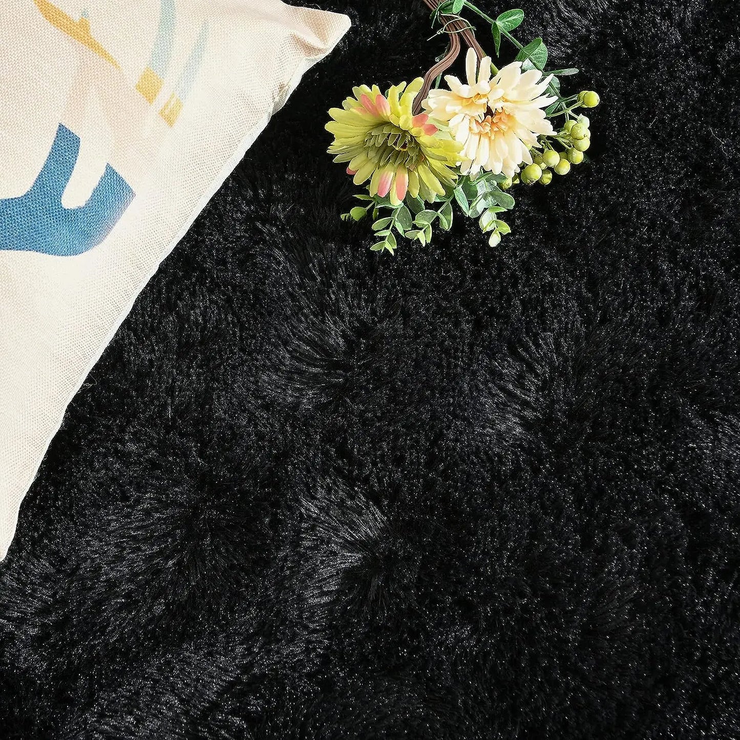 Fluffy Rugs for Bedroom Fuzzy Area Rugs for Living Room Soft Kids Carpet Non Slip for Hardwood Floors Room Decor