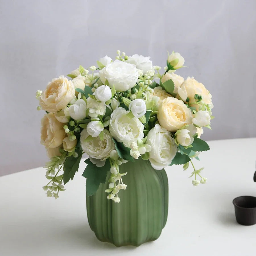 Artificial Rose And Peony Flowers Set One To Three Pcs High Quality Wedding Arch