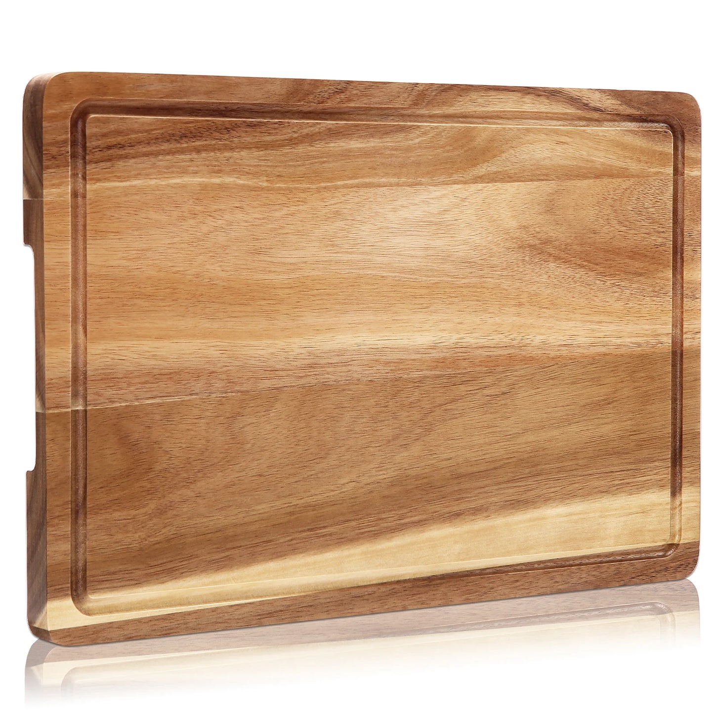 Acacia Cutting Board 18 by 12 Inches XL Juice Groove
