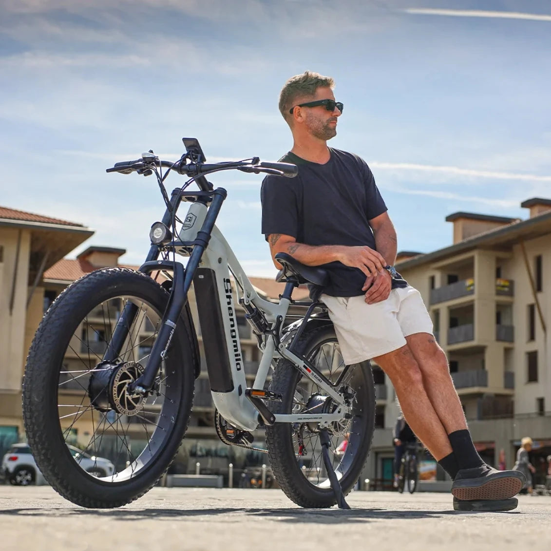 Shengmilo S600 26 Inch Electric Mountain Bike 2000W Dual Motor Fat Tire 17.5Ah