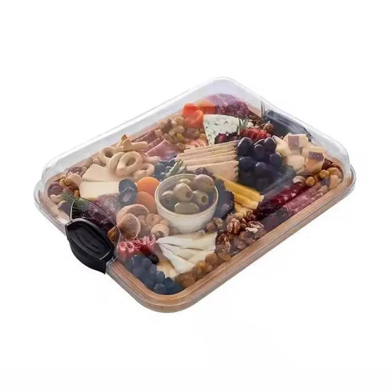 Reusable Bamboo Cheese Board With Lid Charcuterie Tray