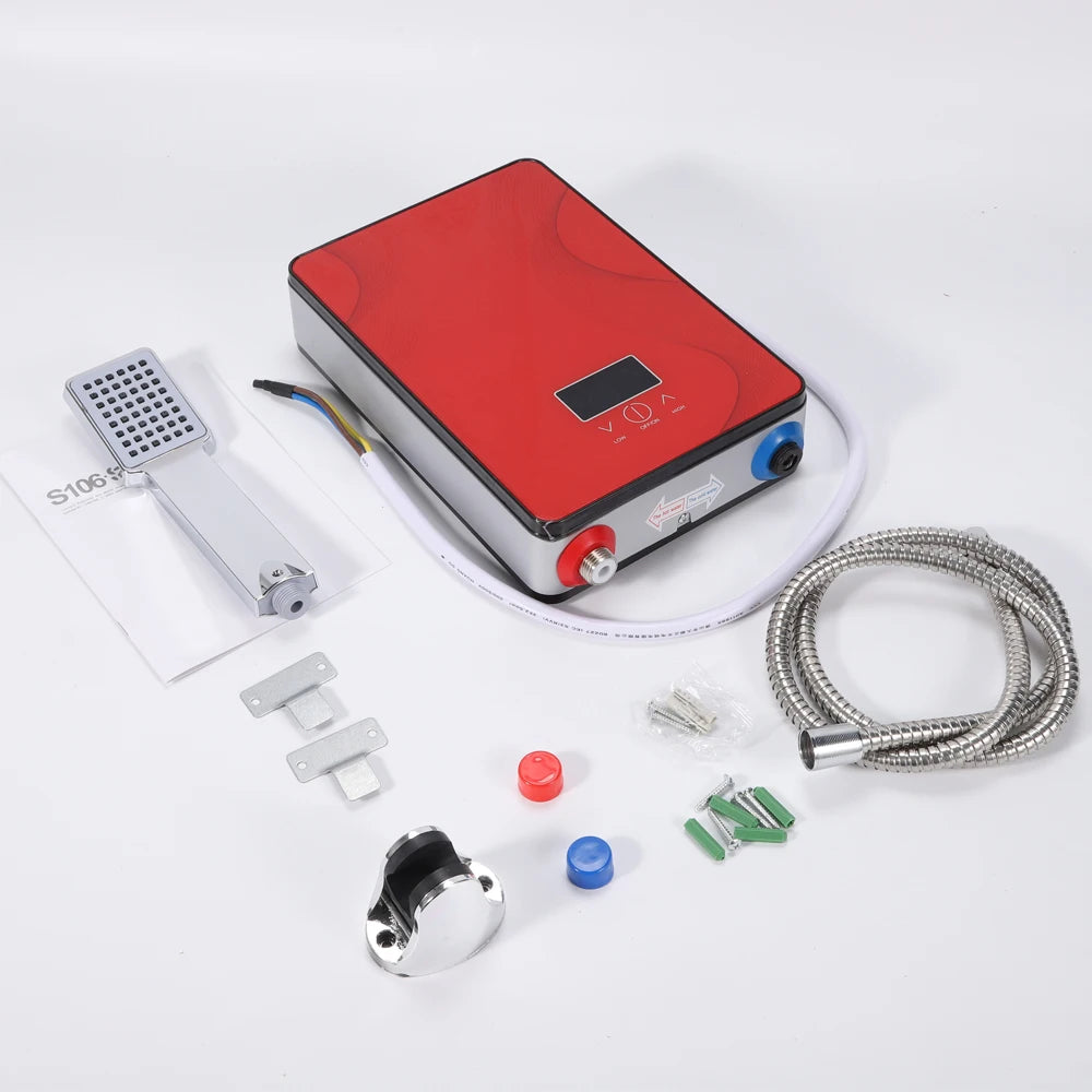 Mini Instant Electric Water Heater Tankless Shower Kit 220V