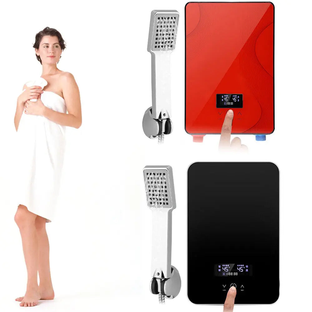 Mini Instant Electric Water Heater Tankless Shower Kit 220V
