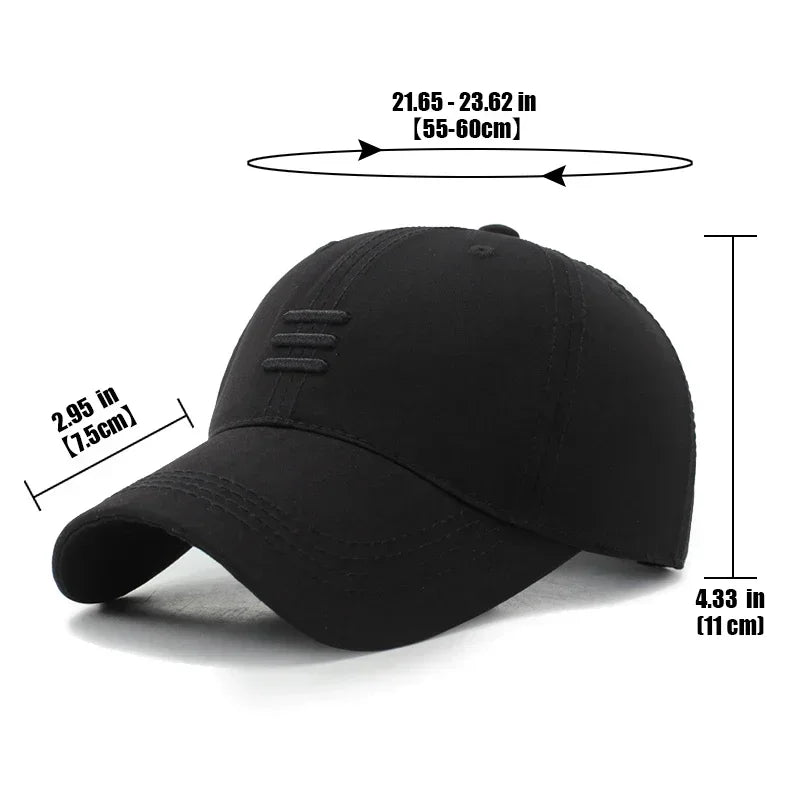 Unisex Cotton Snapback Baseball Cap Four Colors Casual Outdoor Dad Hat
