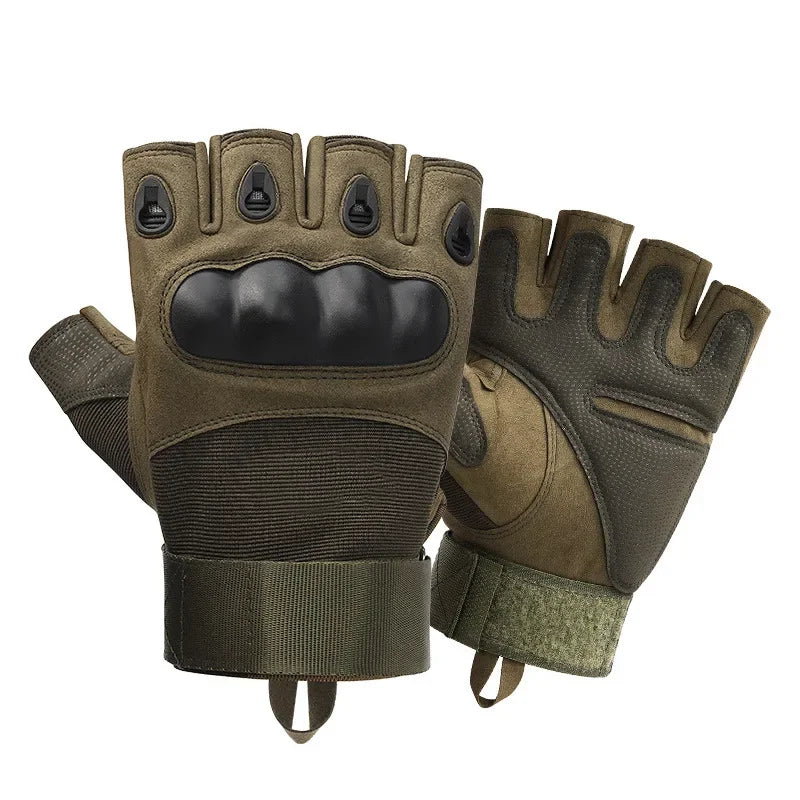 Unisex Motorcycle Gloves Tactical Shooting Knuckle Protection Full Finger