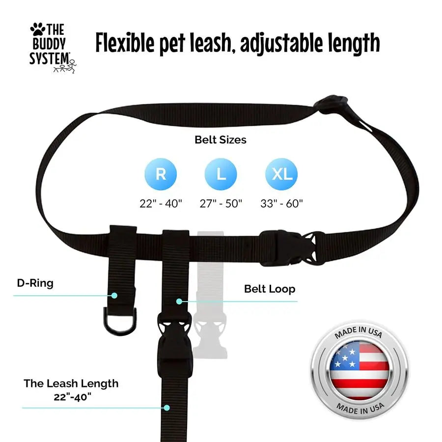 Hands Free Dog Leash Adjustable For Running And Training Made In USA Bundle