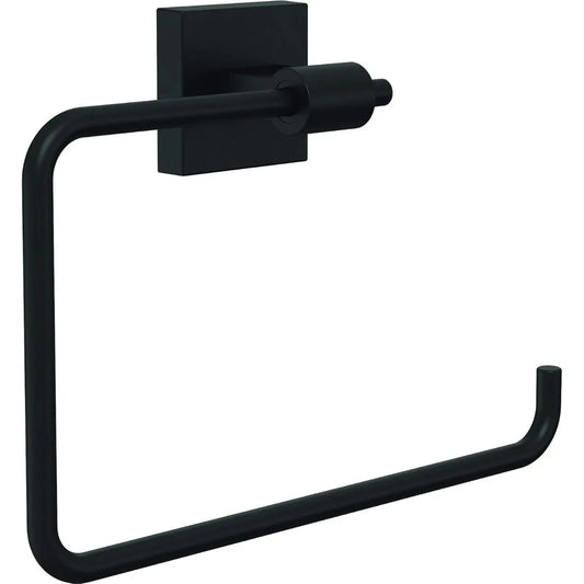 Matte Black Towel Ring Stainless Steel Bathroom Accessory