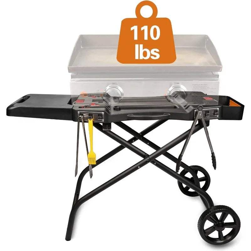 Portable Grill Cart for Weber Q1000 Q1200 17 and 22 Griddles