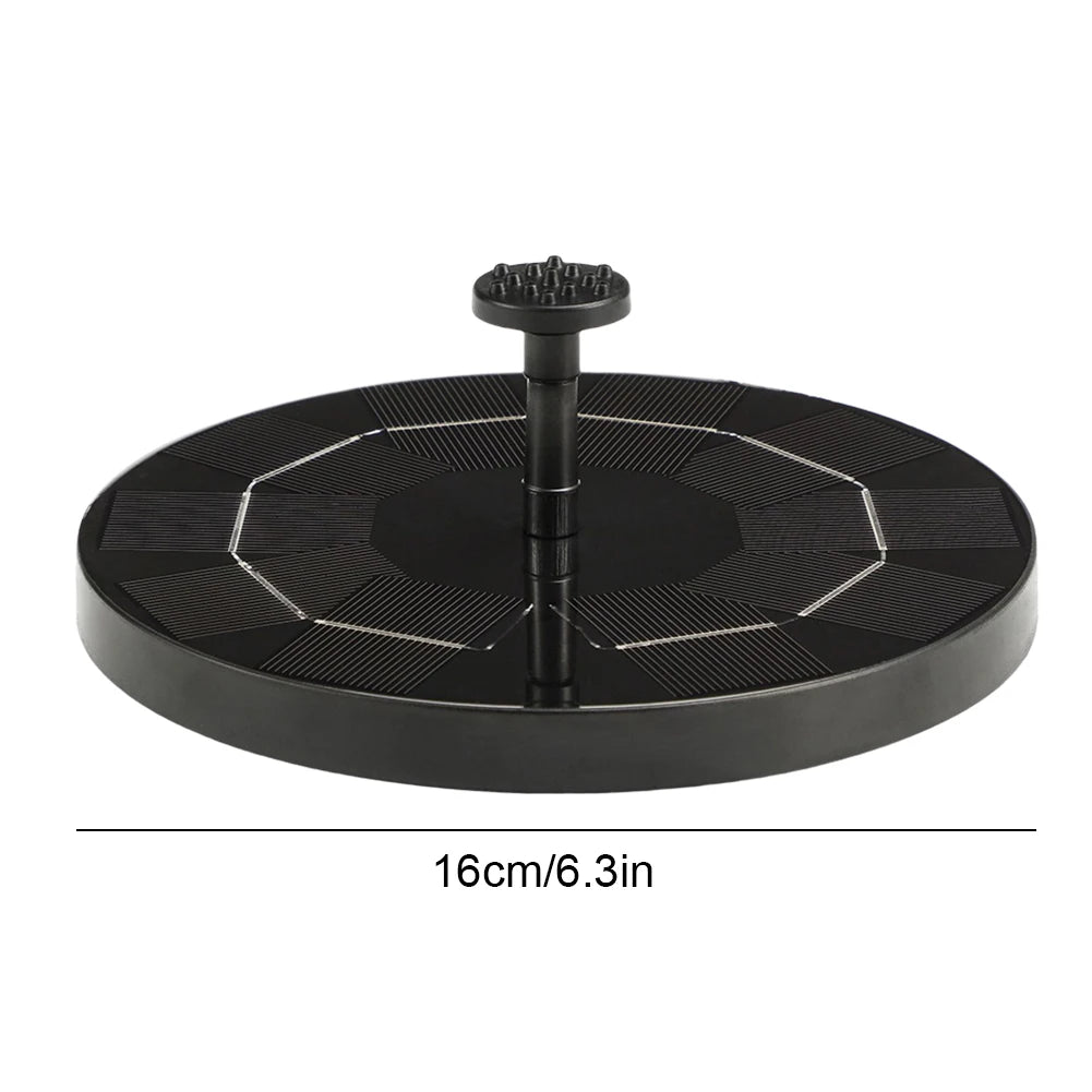 Solar Powered Floating Fountain Pump For Garden Pond Bird Bath Outdoor With 8 Nozzles Free Standing