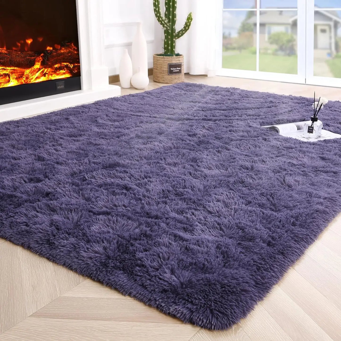 Fluffy Rugs for Bedroom Fuzzy Area Rugs for Living Room Soft Kids Carpet Non Slip for Hardwood Floors Room Decor