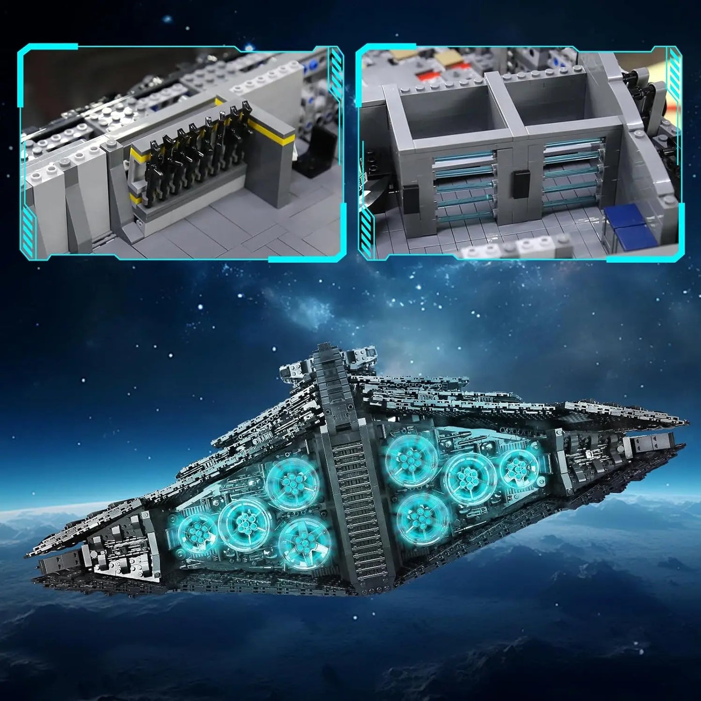 Mould King 21004 Super Star Destroyer Eclipse Class Imperial Building Block Set