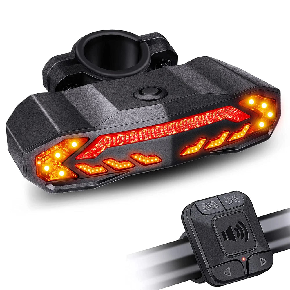 Elecpow Smart Bike Taillight Anti Theft Alarm With Remote