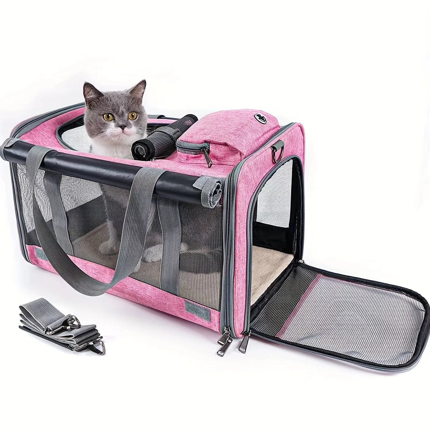 Soft Sided Pet Carrier for Large and Medium Cats and Dogs