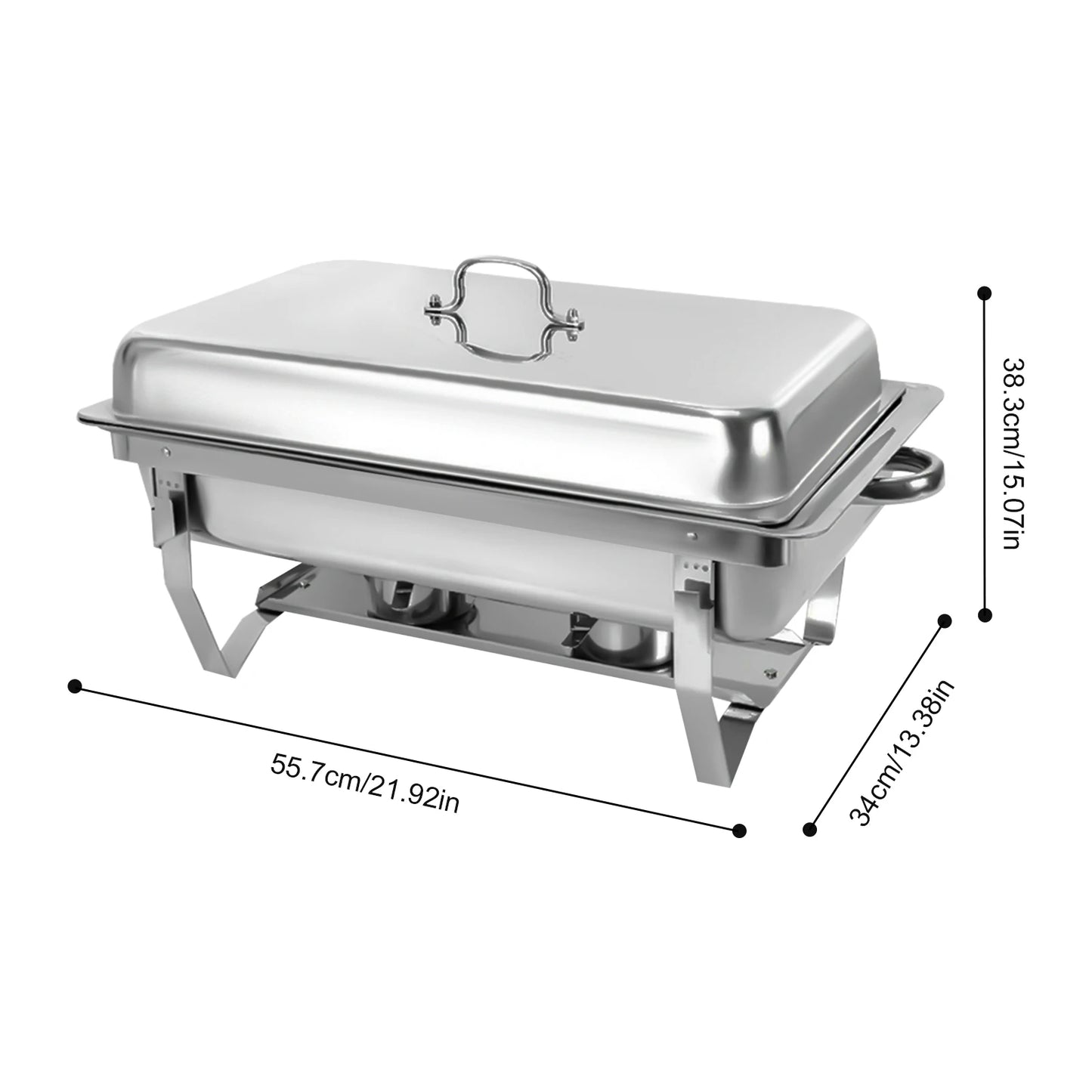Stainless Steel Tableware Set Folding 3-Frame Dining Stove 4KG Ideal For Buffets Hotel