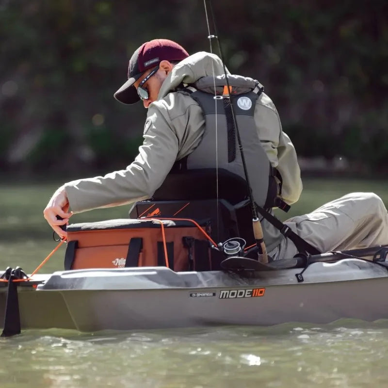 Catch Mode 110 Premium Angler Kayak Fishing Kayak With Lawn Chair 10.5 Feet