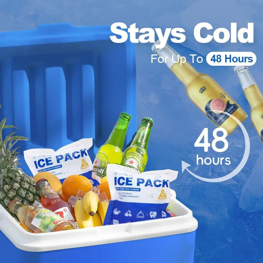 Slim Reusable Ice Packs For Coolers And Lunch Boxes Long Lasting Freezer Packs