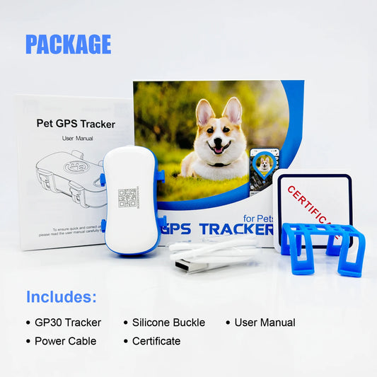 4G Dog Cat GPS Tracker Waterproof Smart Locator with App Live Tracking and Light Sound Search