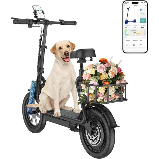 Folding Electric Scooter For Adults 350W 500W Motor Speed 24 Mph 60 Mile Range