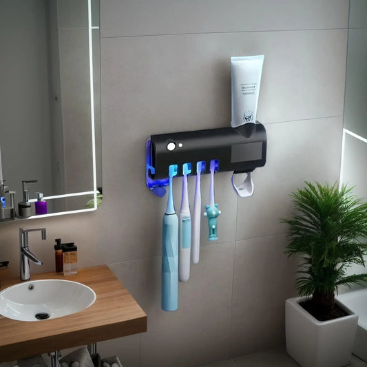 Wall Mounted Toothbrush Dispenser With Four Slots